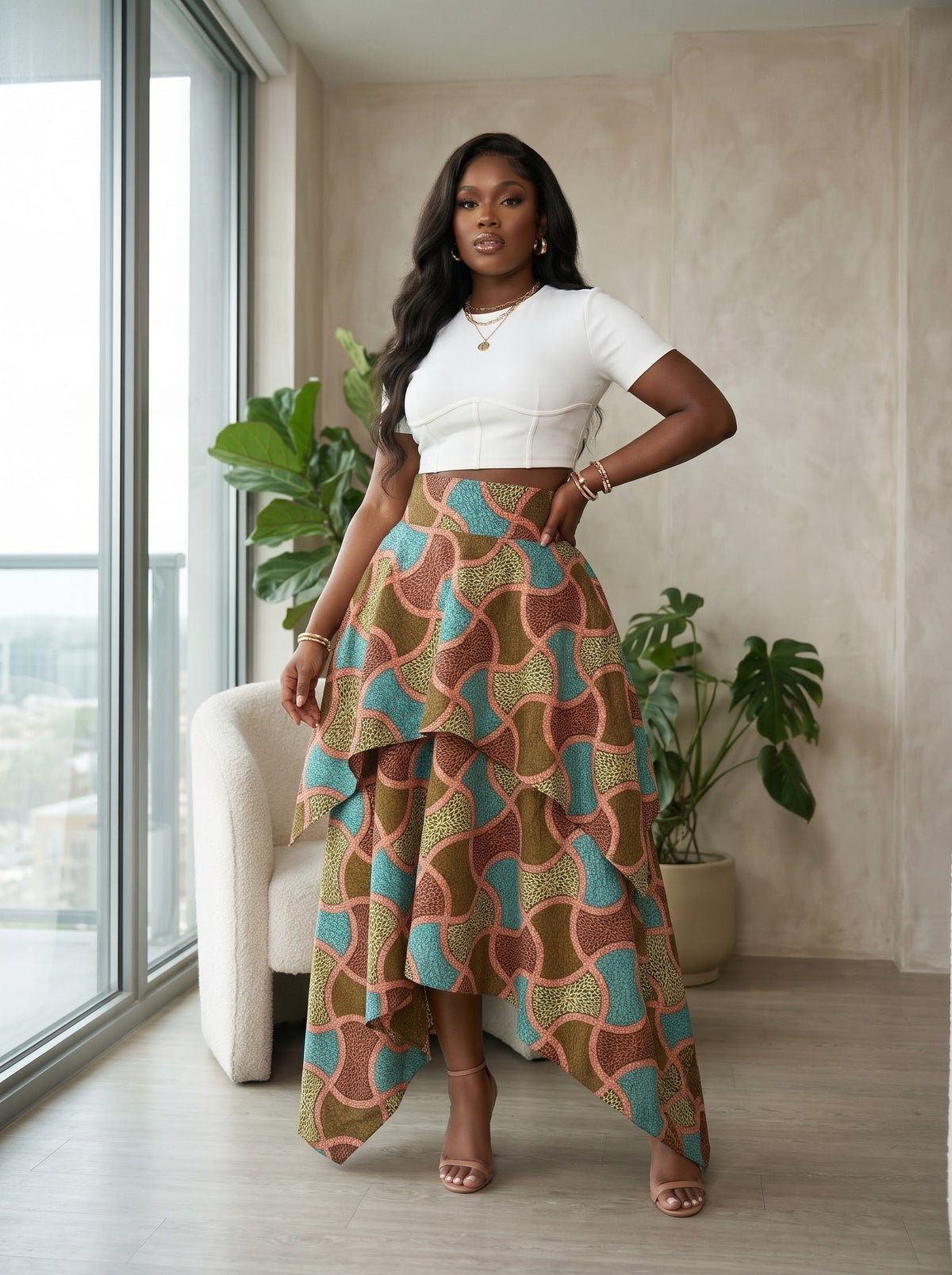 P92Q Ankara skirt