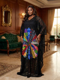 I82J Lace and Ankara It comes with inner