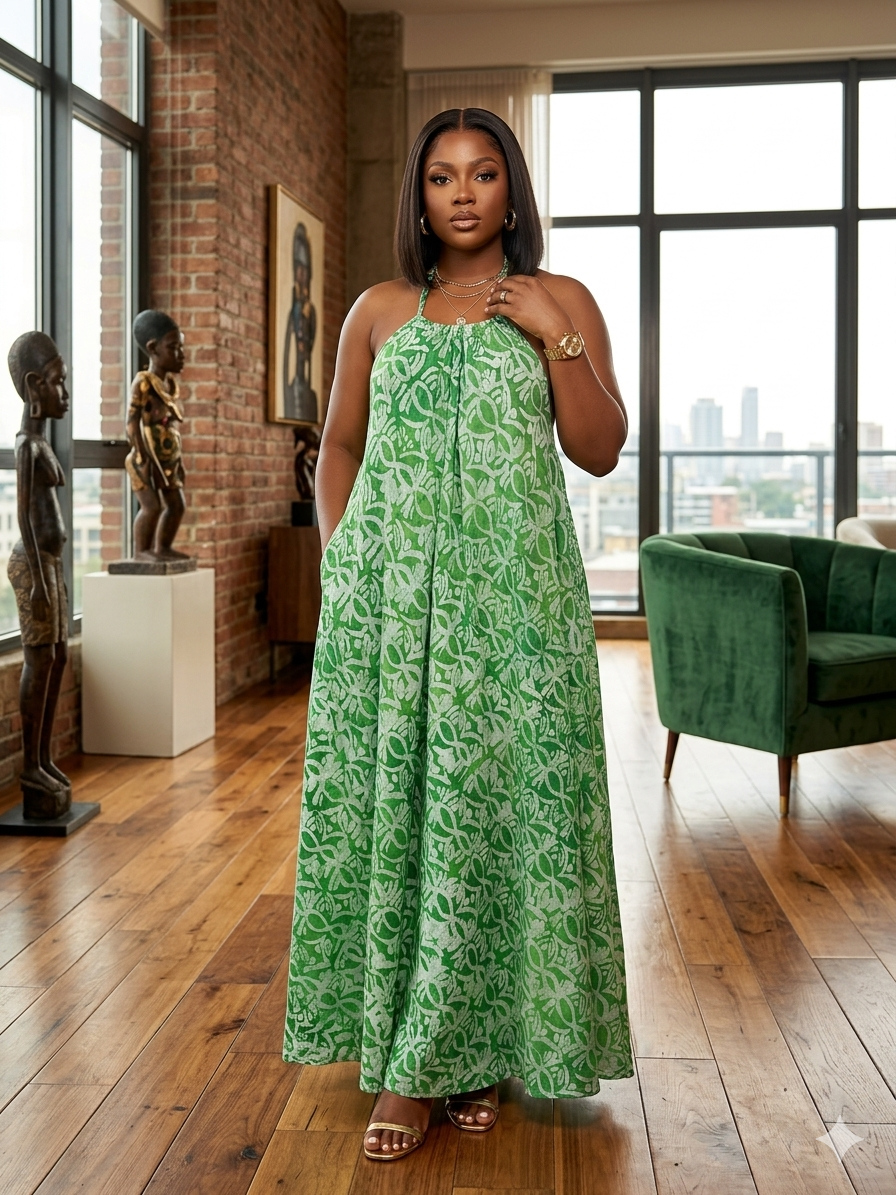Q25R(ADIRE DRESS)