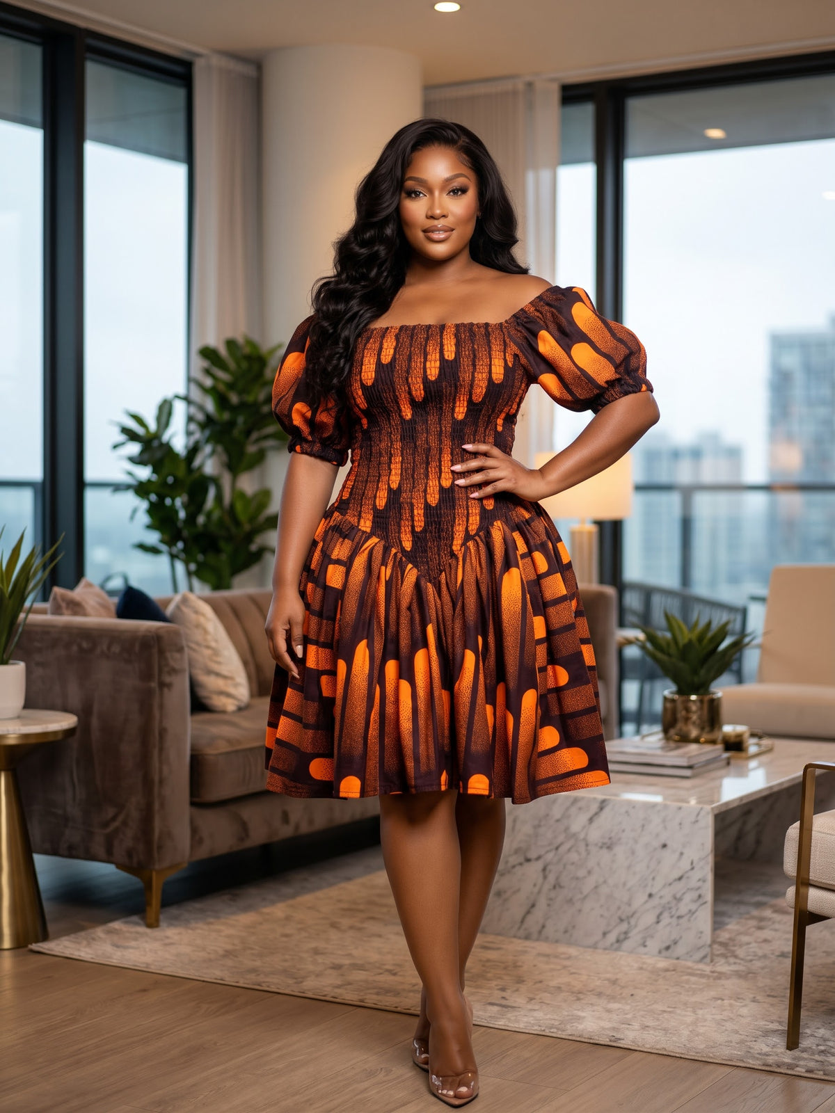 I90J Ankara dress