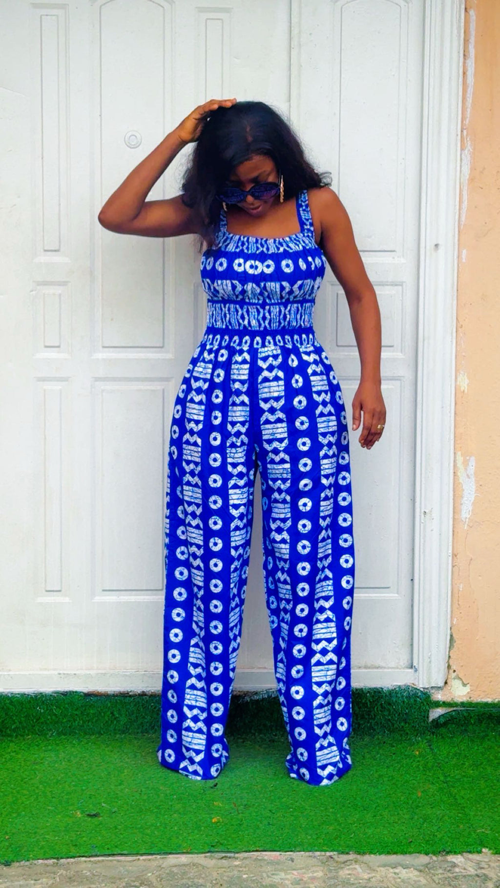 G84H Ankara jumpsuit