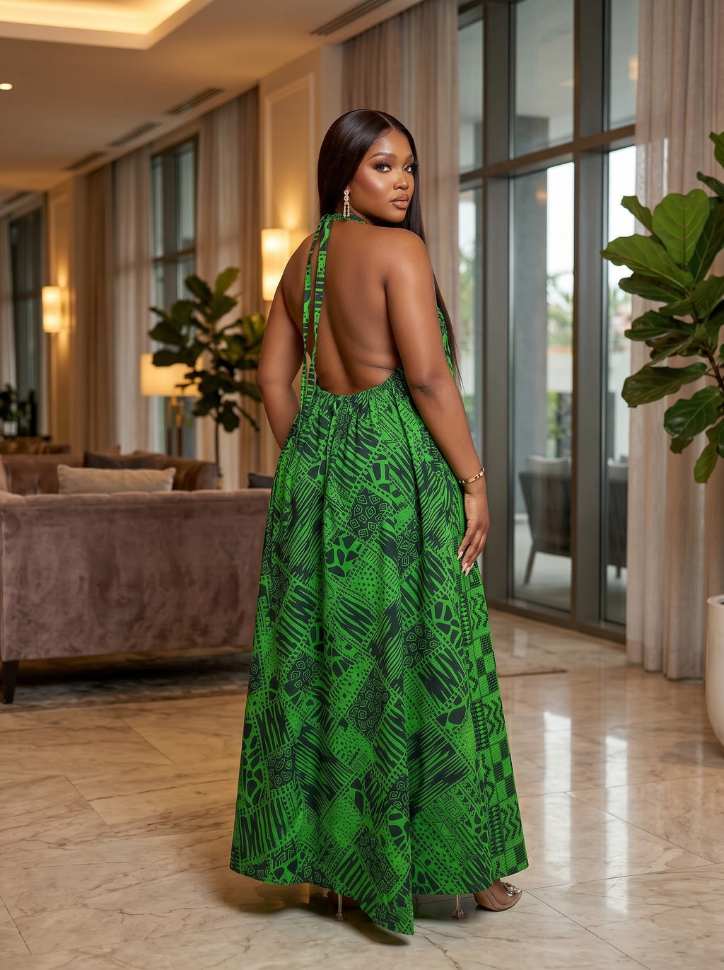 Q90R Ankara dress