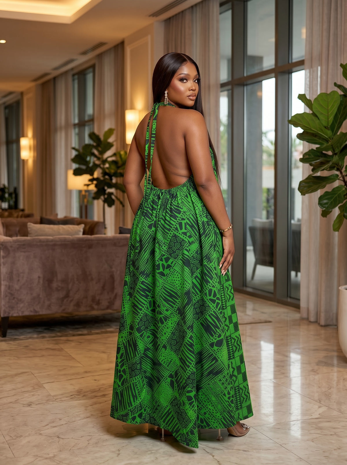 Q90R Ankara dress