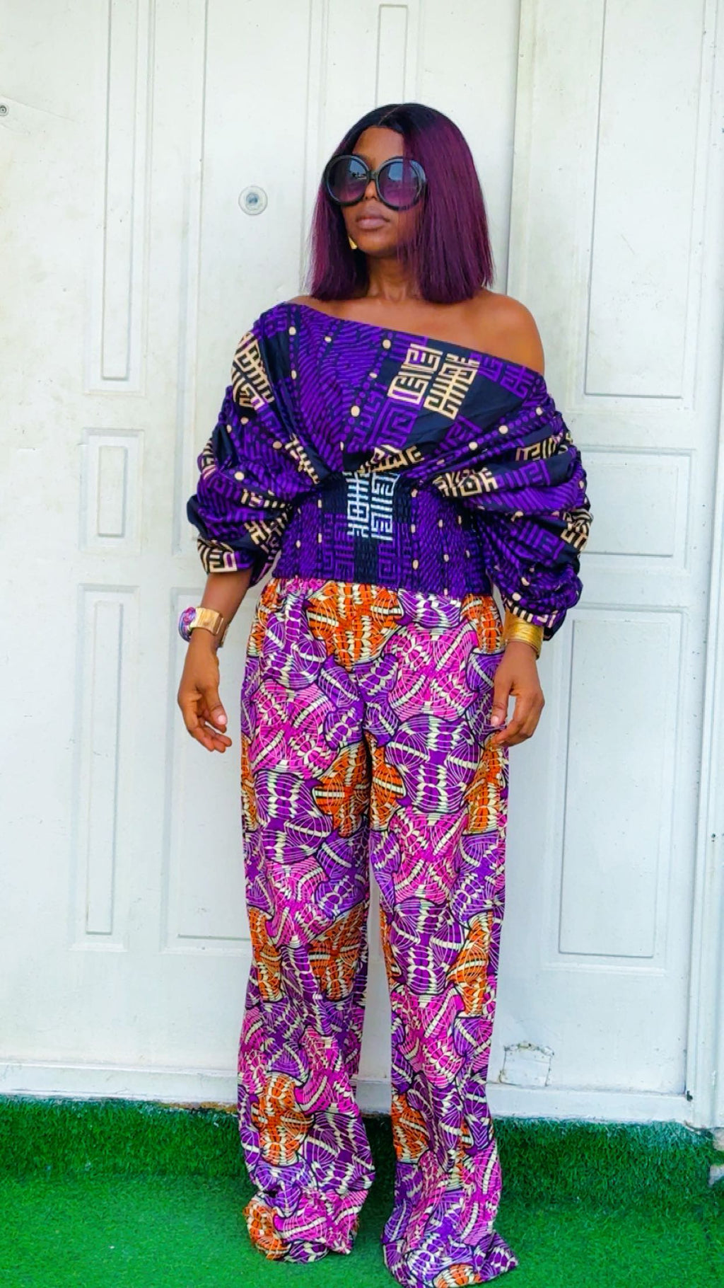 H63I (Ankara Dress two pieces )
