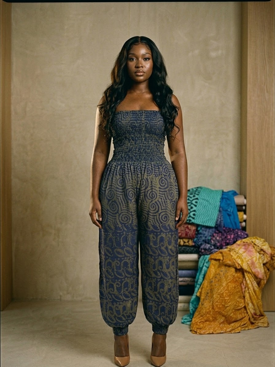 W73X (Adire Jumpsuit)