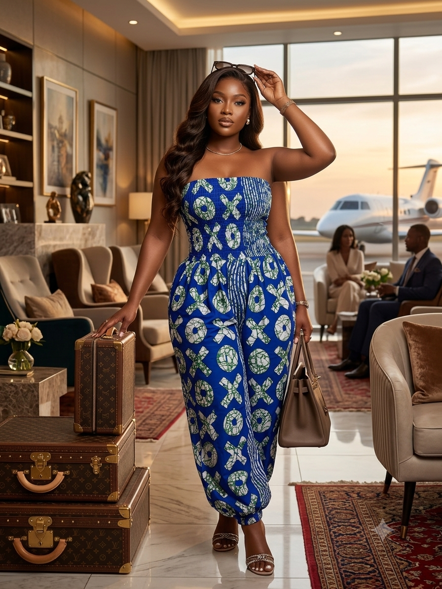 Q64R (Ankara Jumpsuit)