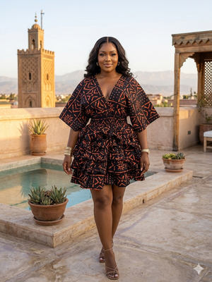P37Q(ANKARA SHORT DRESS) 8