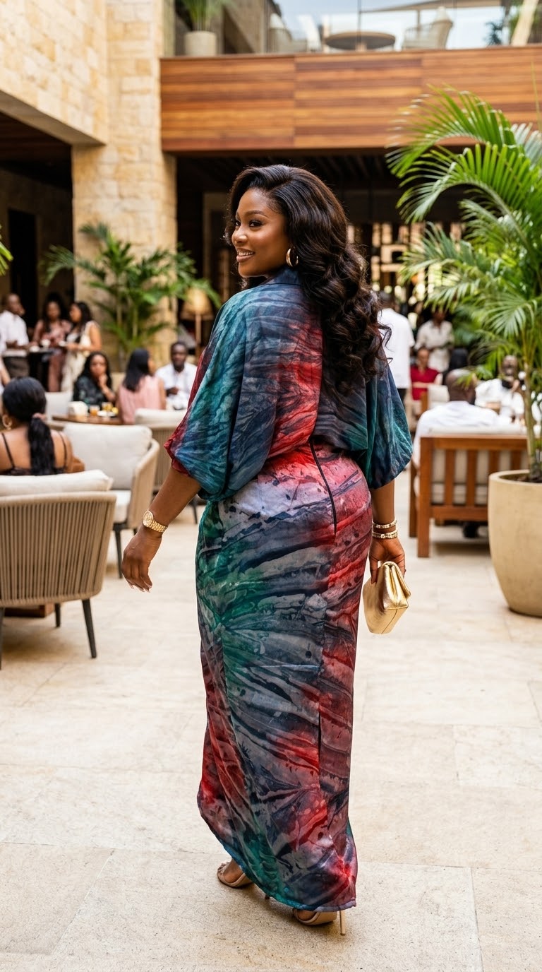 F88G Silk and chiffon set
