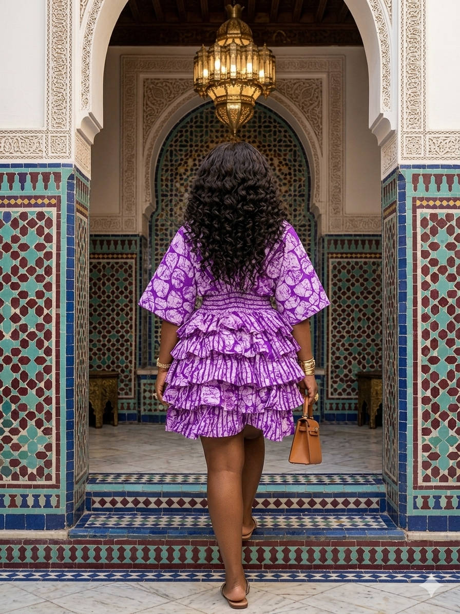 O37P(ANKARA SHORT DRESS)