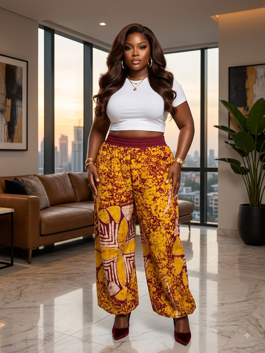 O71P (Adire pant )