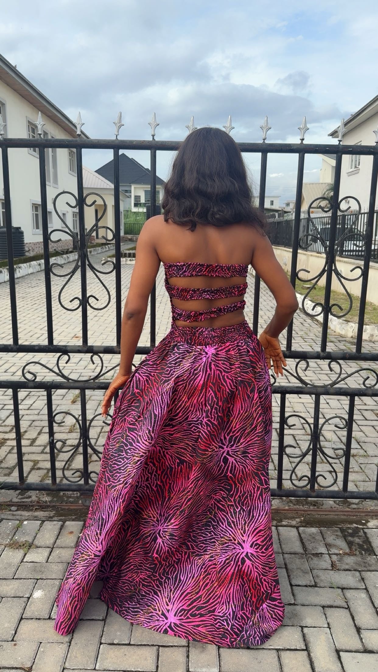 H53I(ANKARA DRESS)