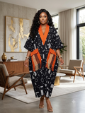 O68P (Ankara dress) 100%ankara and asoke