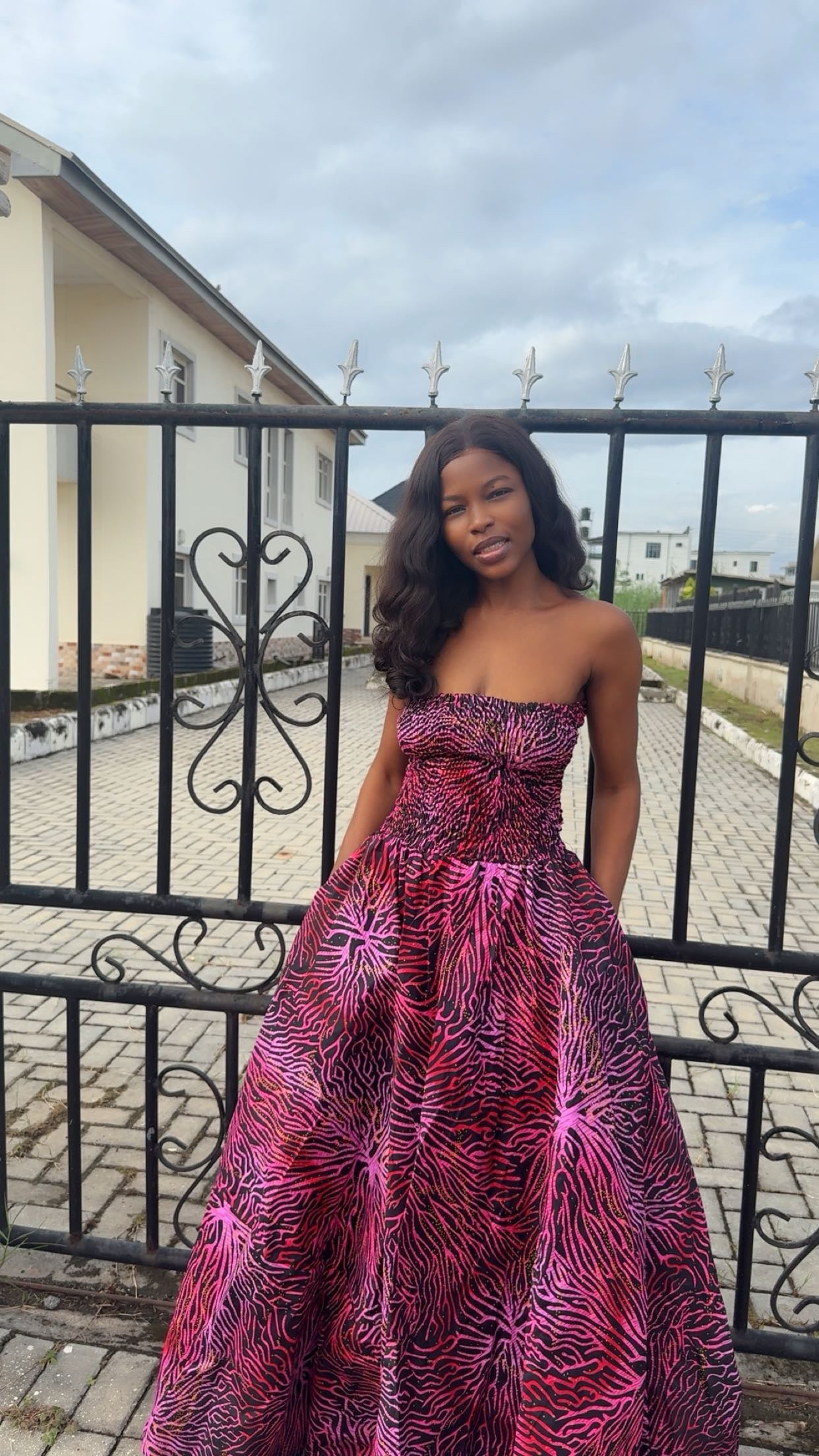 H53I(ANKARA DRESS)