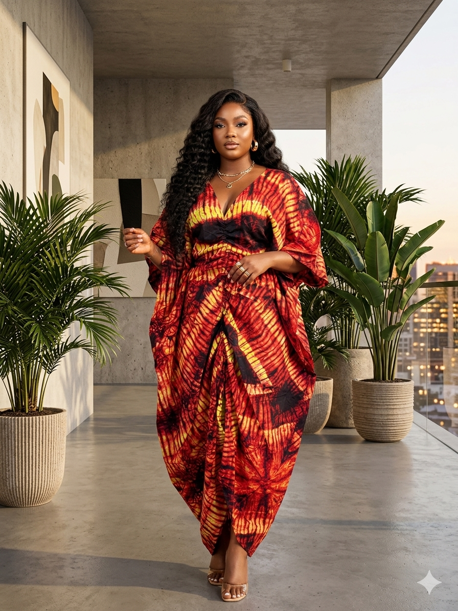 L47M(ANKARA BUBU DRESS)
