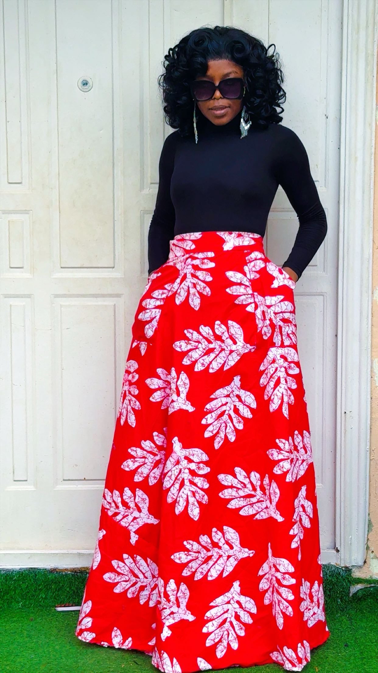 G6H(ANKARA RAP SKIRT AND TOP)