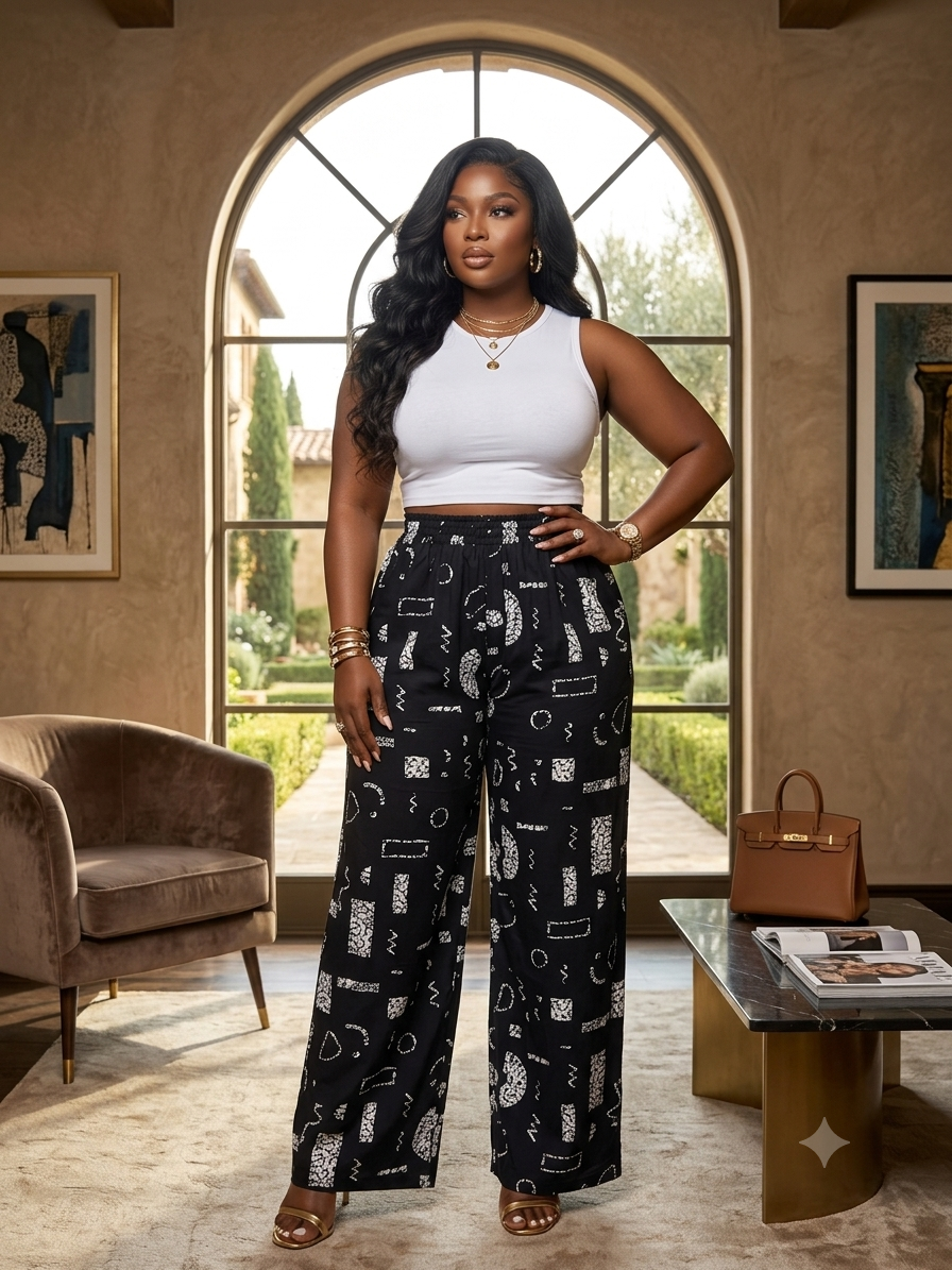 U63V (Ankara Pant ) 100% cotton