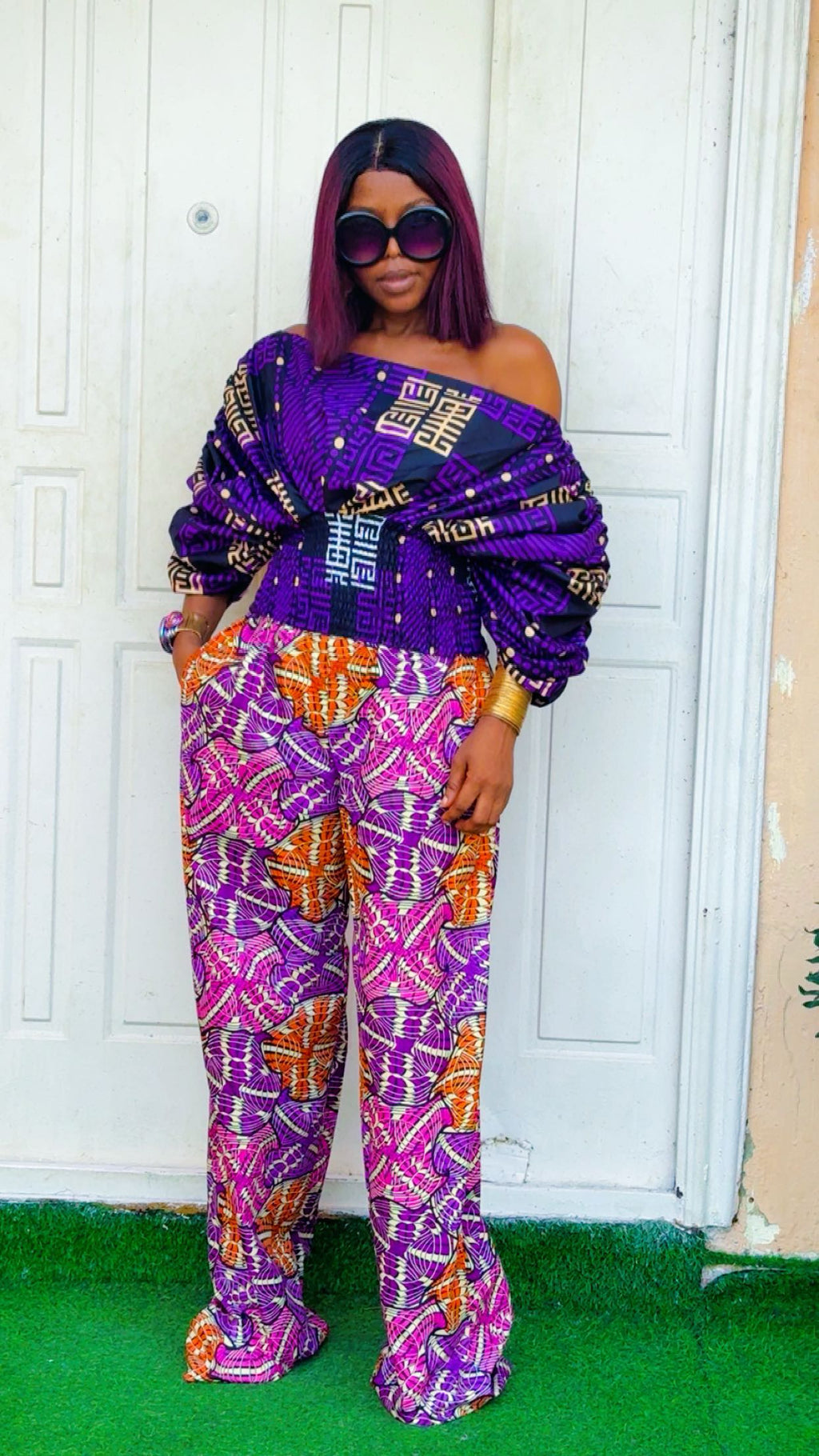 H63I (Ankara Dress two pieces )