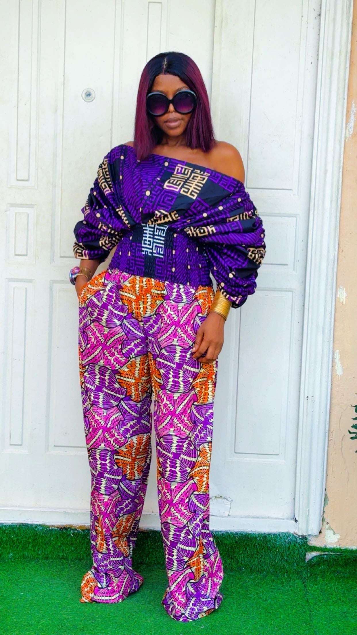 H63I (Ankara Dress two pieces )