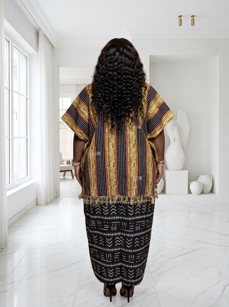 D82E 100%cotton Ankara dress