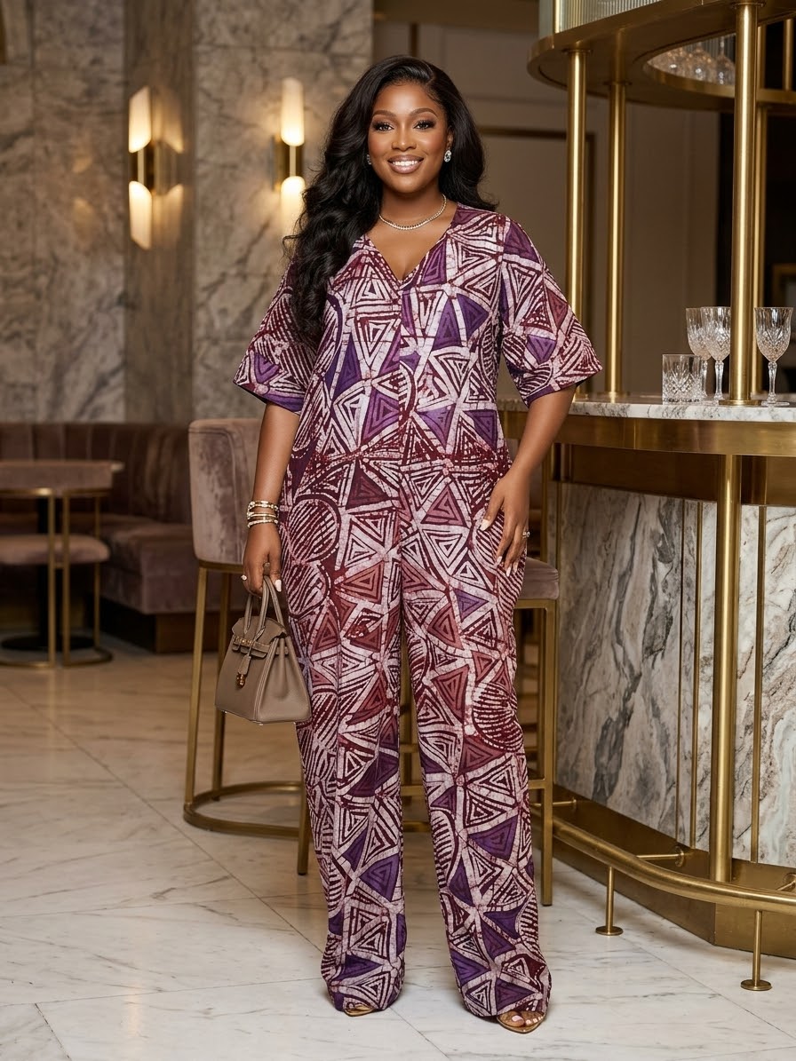 H76I ( ADIRE Jumpsuit )