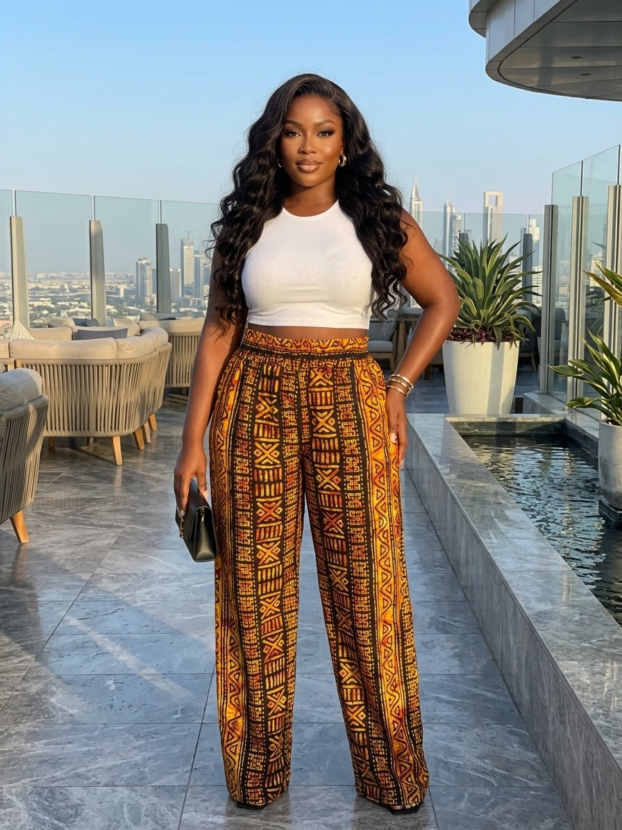 D77E (Ankara two piece )