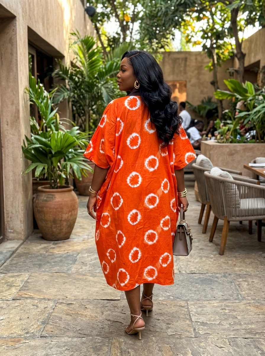 U87V 100% cotton Ankara dress