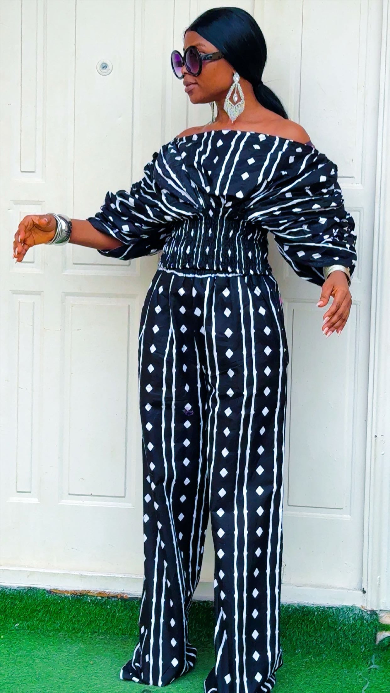 T54U (100%cotton Ankara two piece)