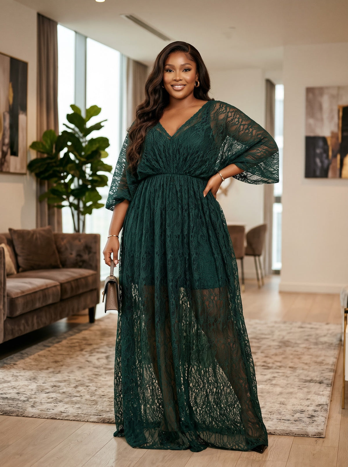 Q92R Santini lacedress it comes with inner