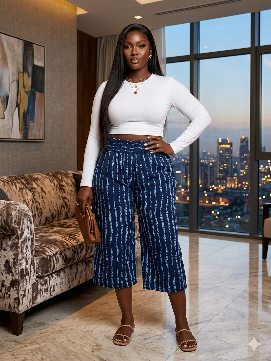 P33Q(3/4 ANKARA PANT)
