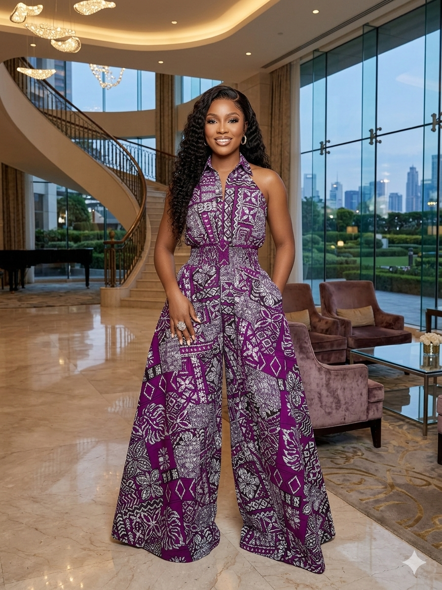 V42W(ANKARA JUMPSUIT)