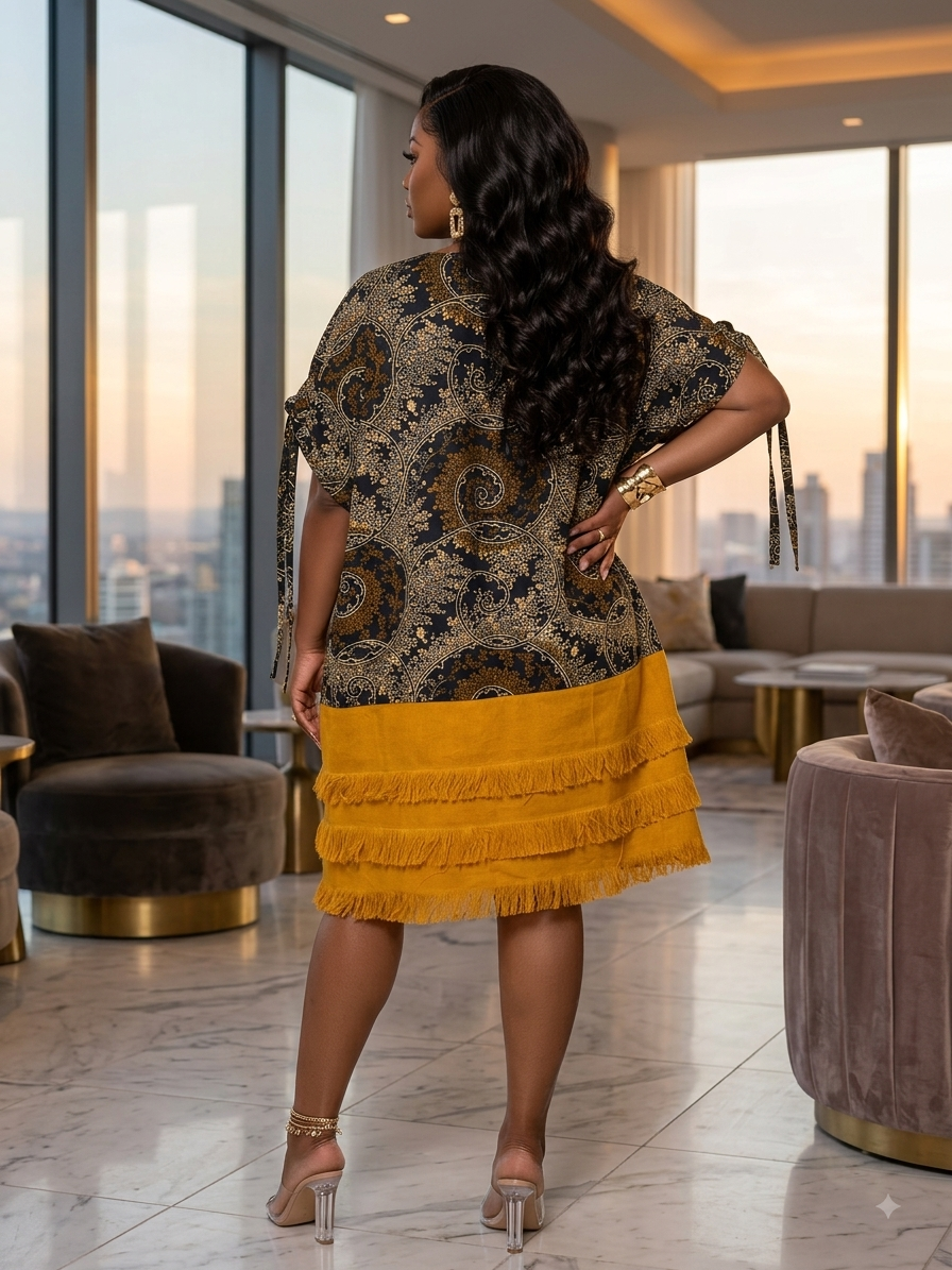 C71D (Asoke and Ankara dress100% cotton)