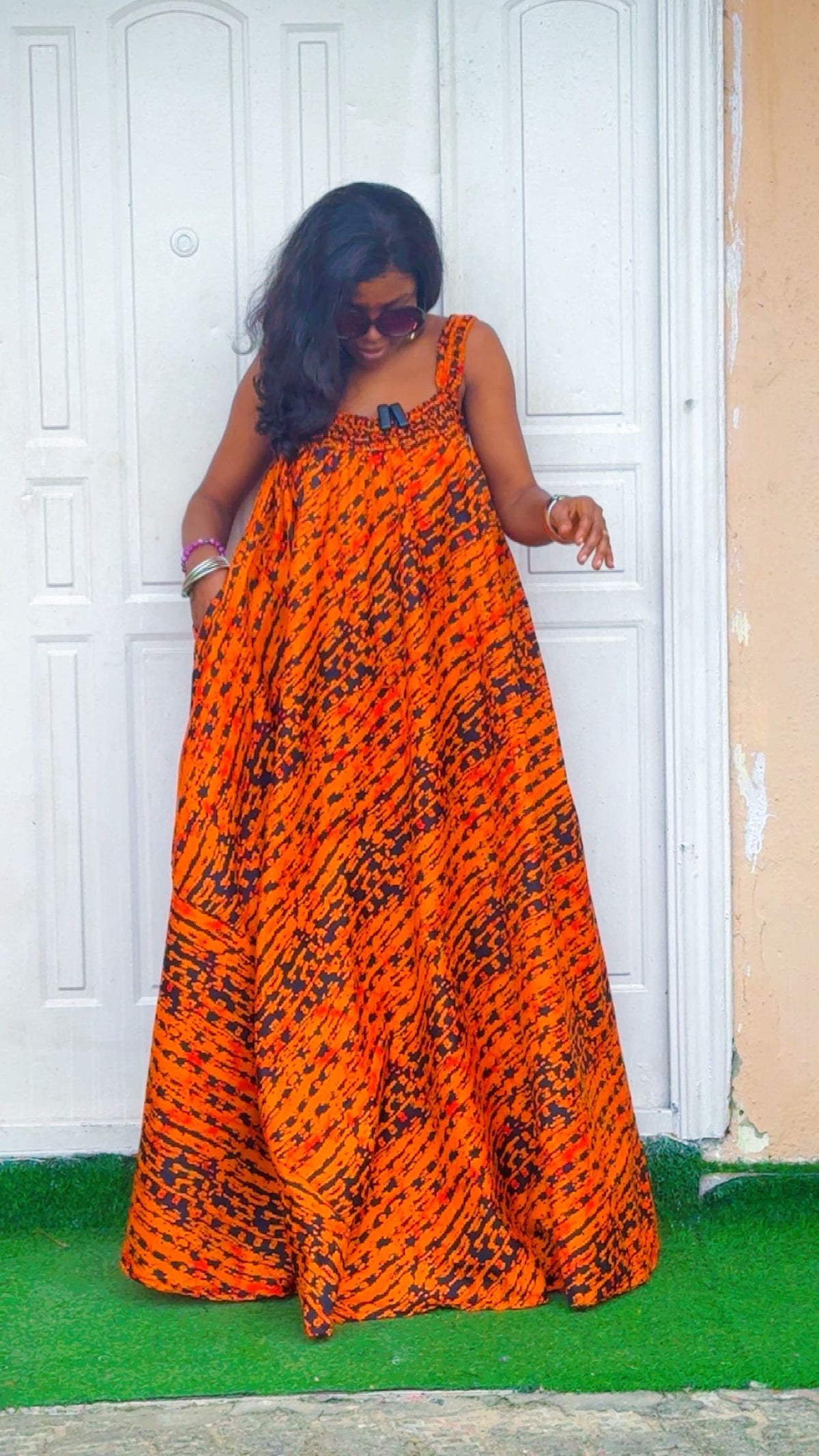 A89B Ankara dress