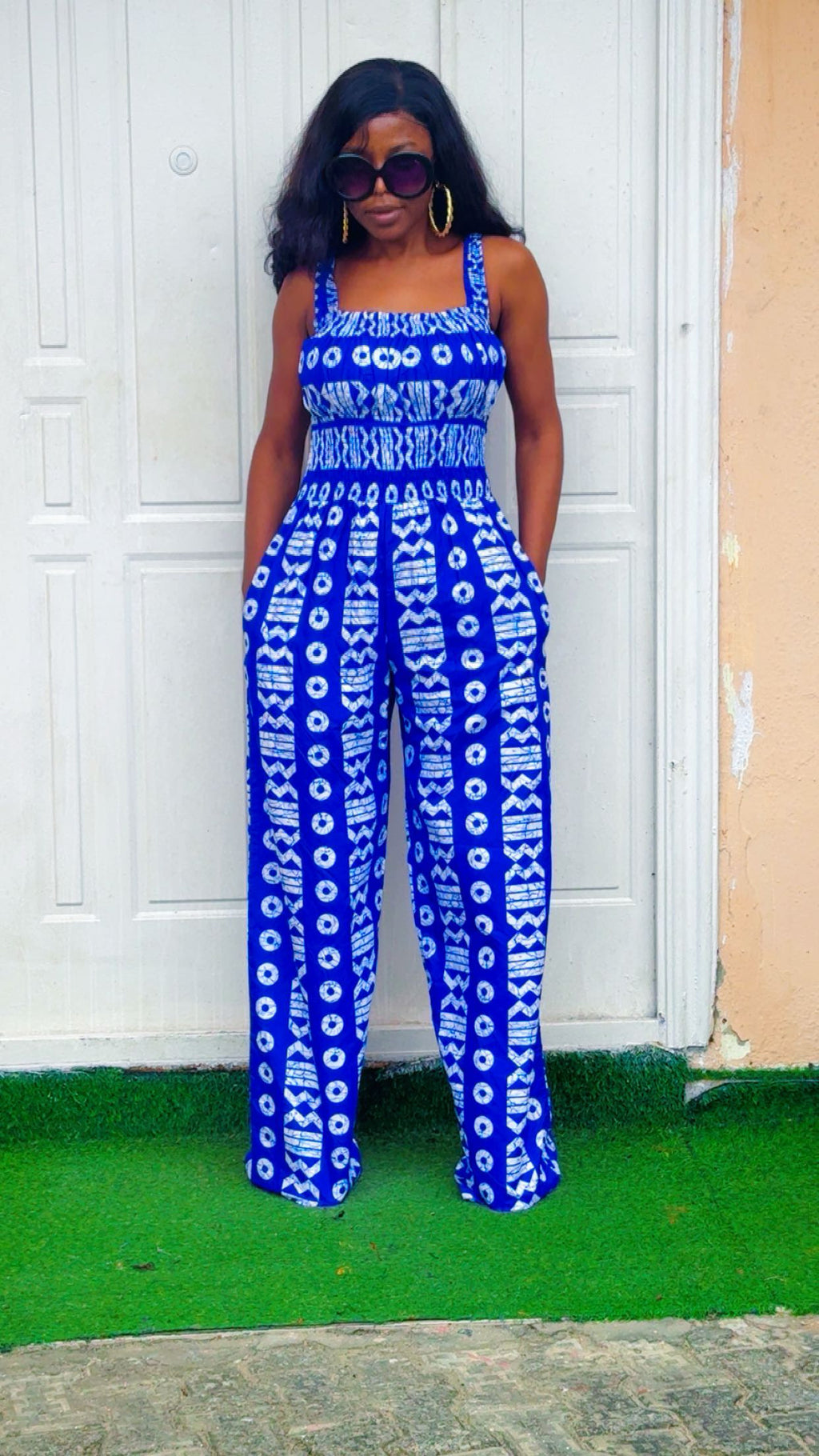 G84H Ankara jumpsuit