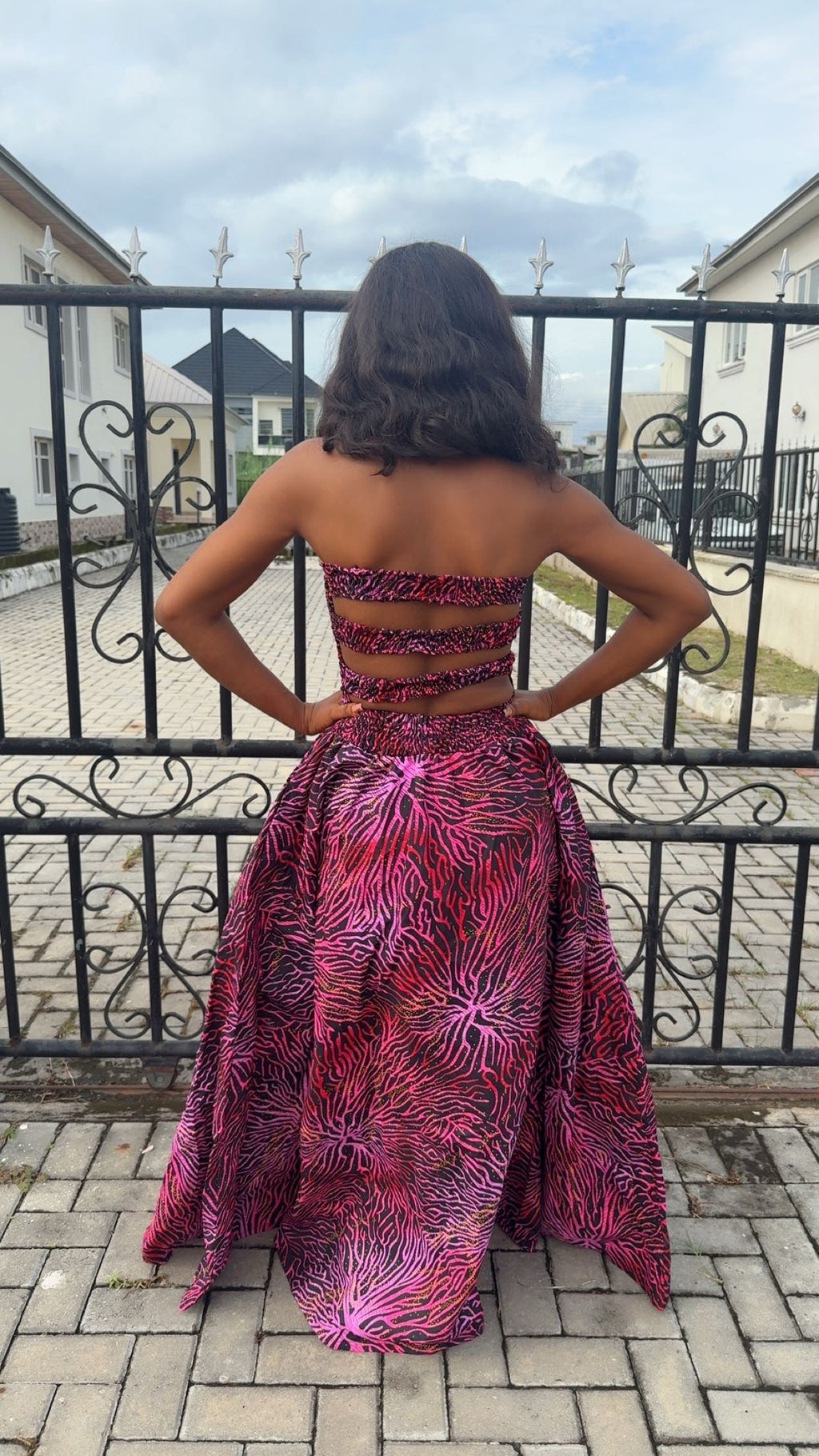 H53I(ANKARA DRESS)