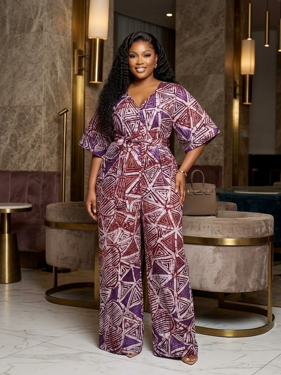 H76I ( ADIRE Jumpsuit )