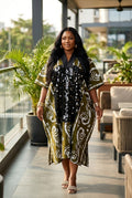 V87W 100% cotton Ankara dress