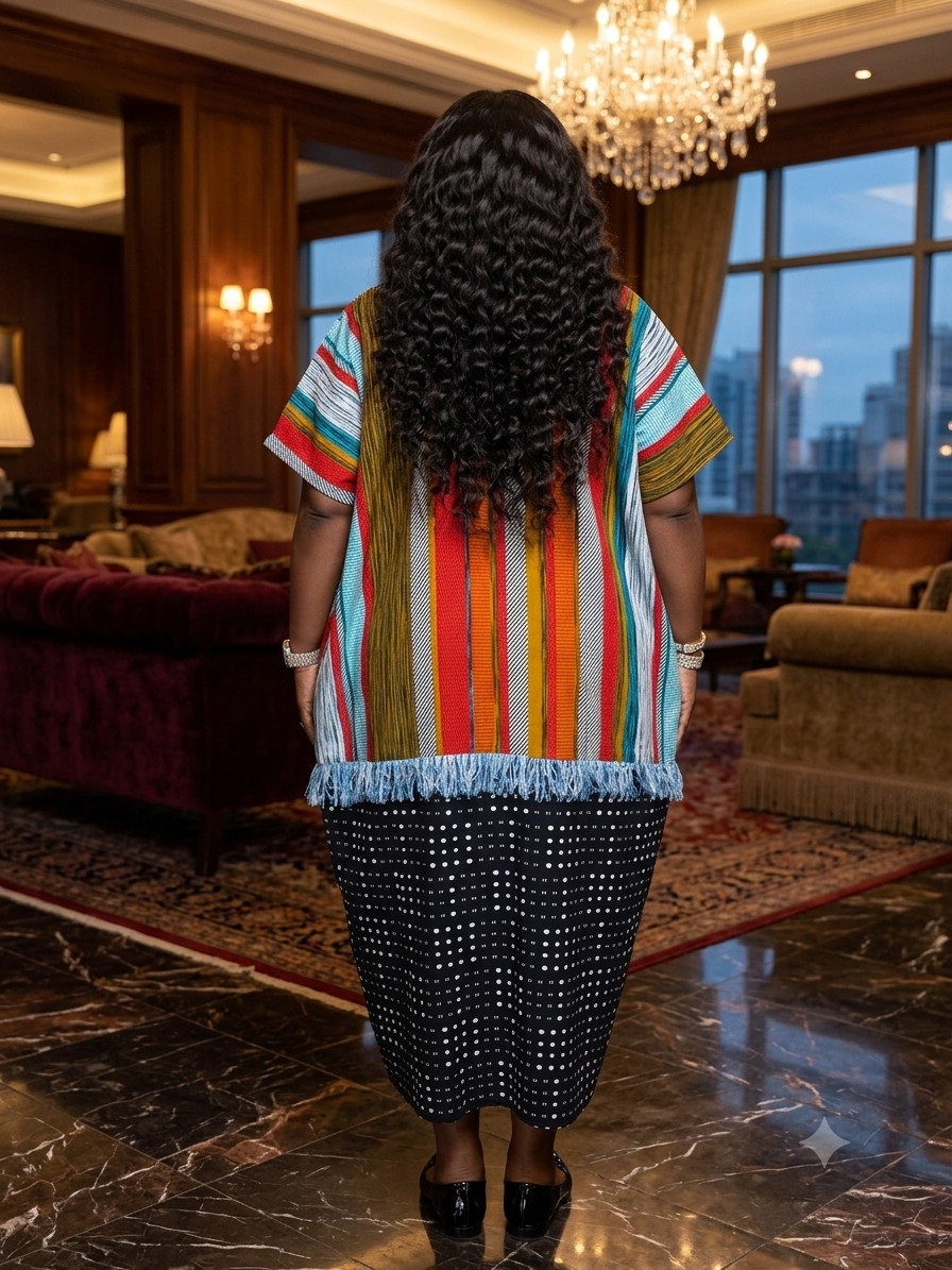 L69M (100% cotton Ankara and Asoke dress)