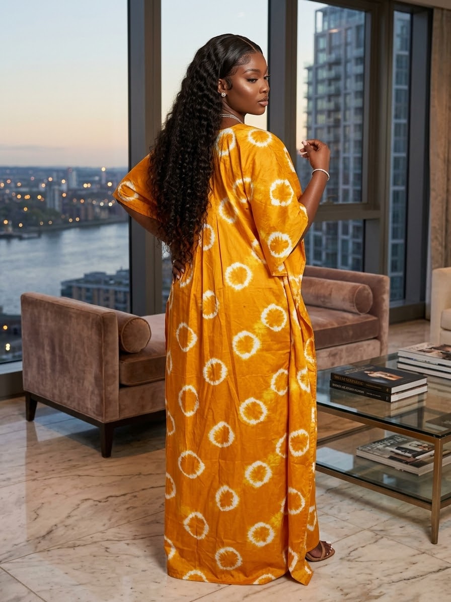 E85F 100% Ankara and Asoke dress