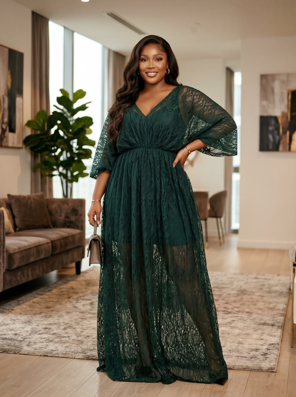 Q92R Santini lacedress it comes with inner
