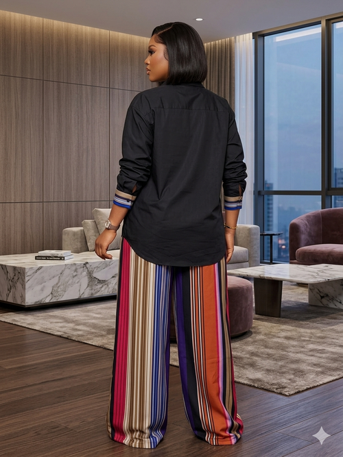 A37B(ASOKE PANT AND BLACK SHIRT)