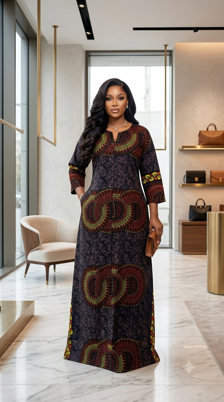 H66I (Ankara long dress)