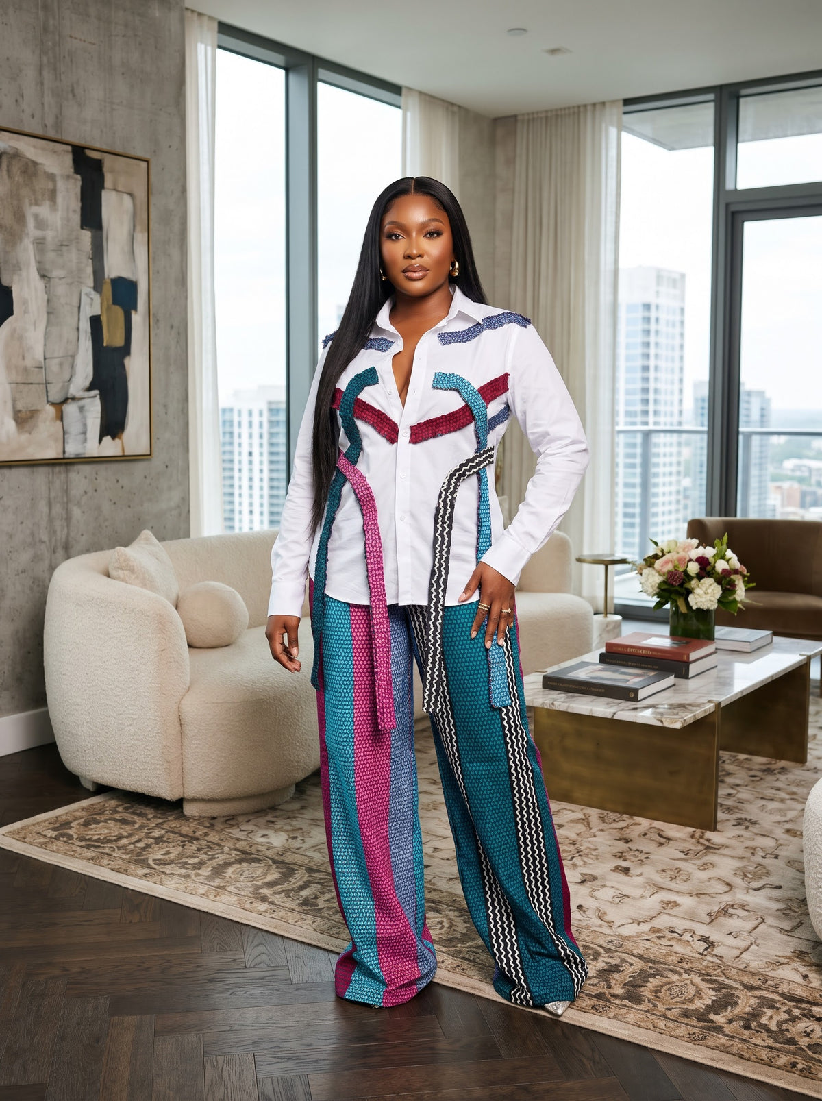 D92E  100% cotton Ankara  set