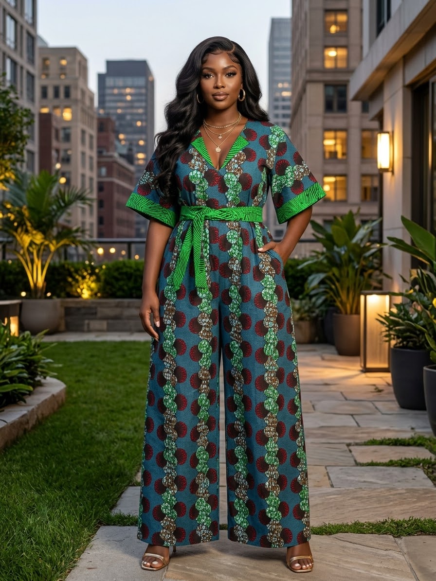 C86D Ankara jumpsuit