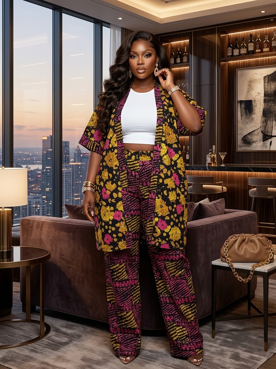 B85C 100%cotton Ankara set
