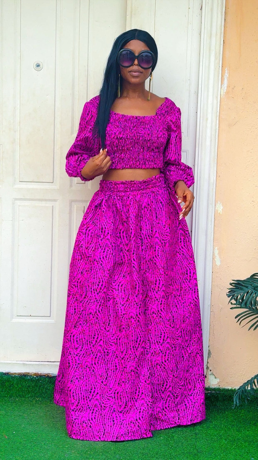 U54V (ANKARA TWO PIECE SKIRT AND TOP)