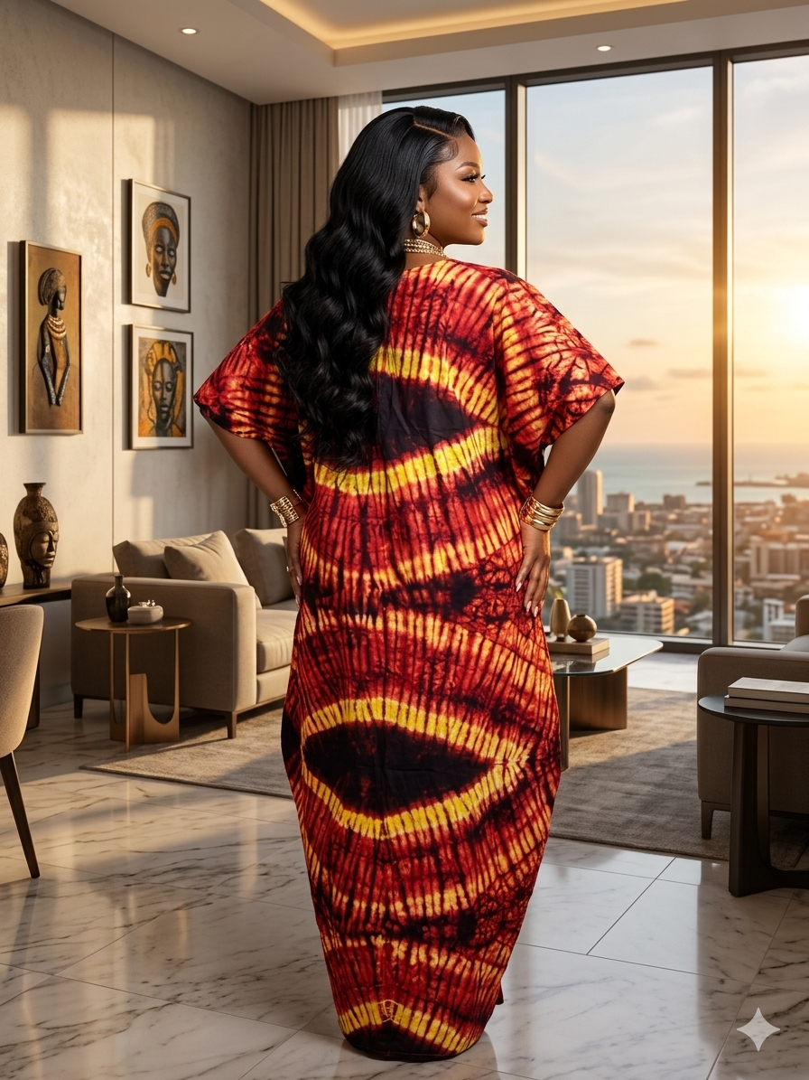 L47M(ANKARA BUBU DRESS)