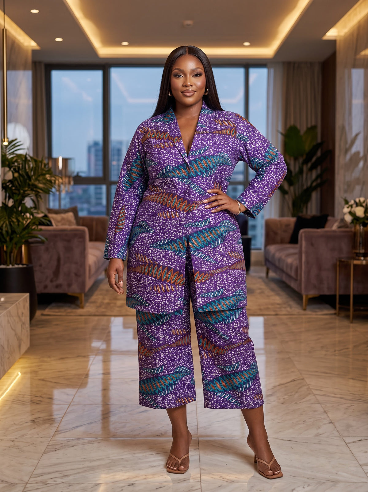 D90E 100% cottonAnkara set