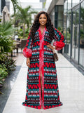 N87O 100% cotton Ankara dress