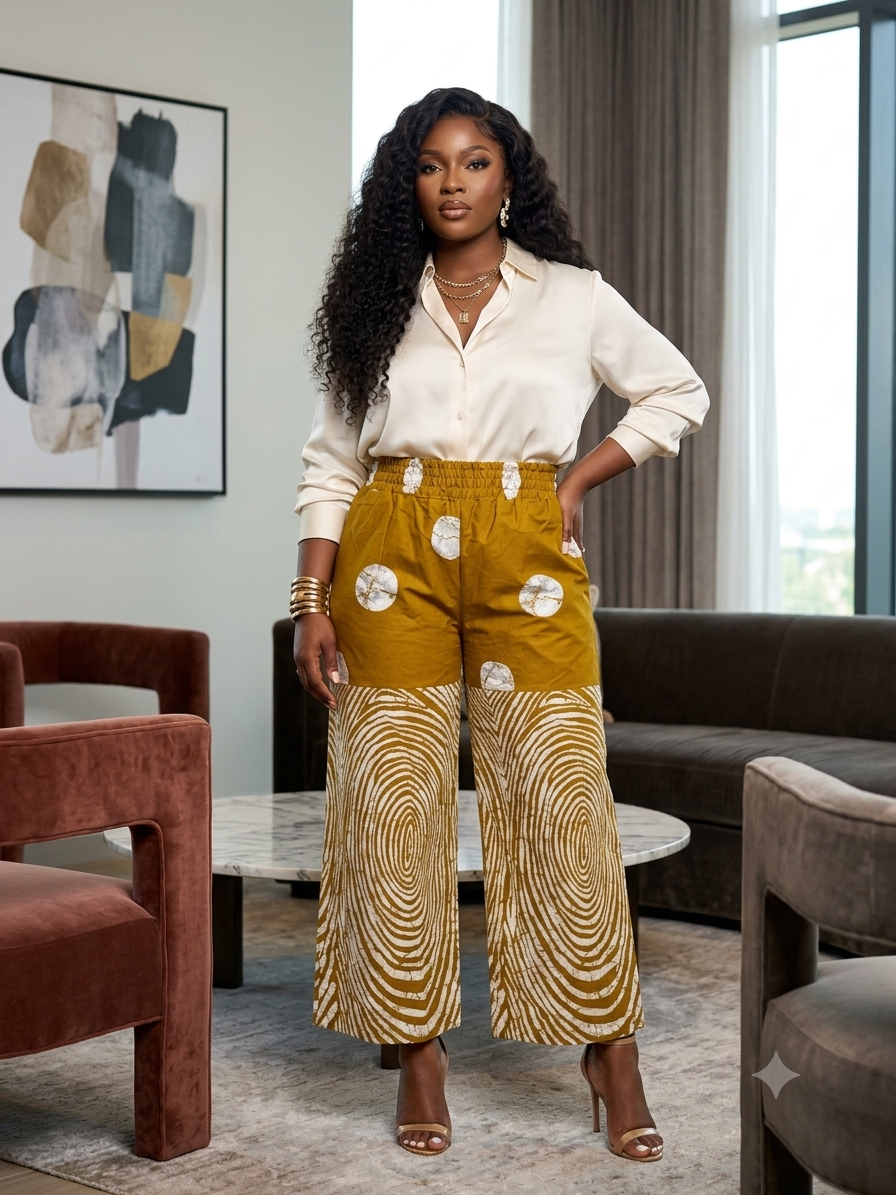 K84L 100% Ankara Pant