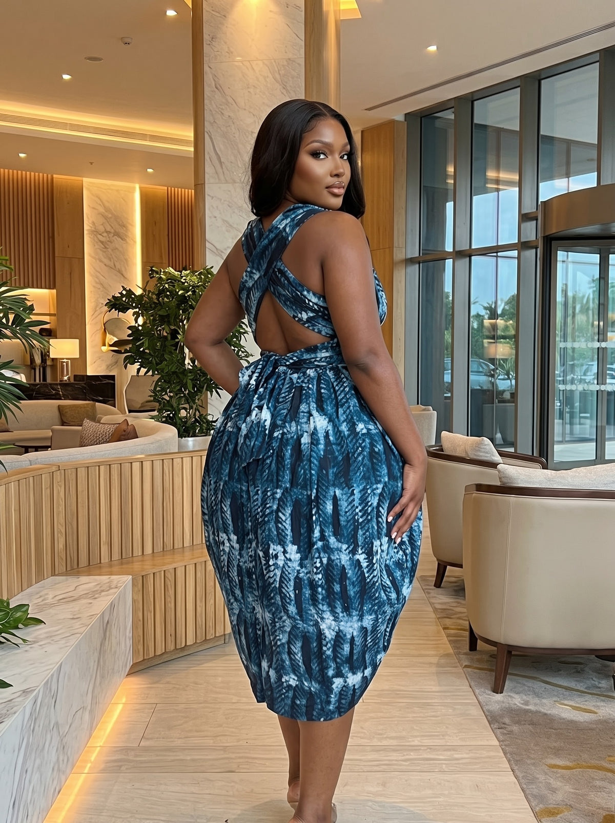 U89V Ankara dress